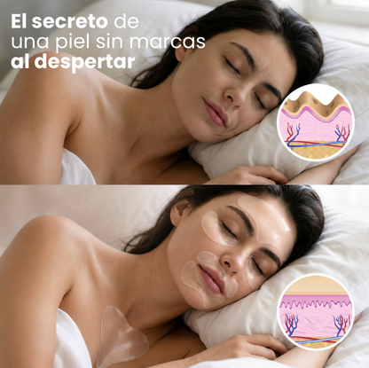 Parches de silicona antiarrugas del sueño 🌙